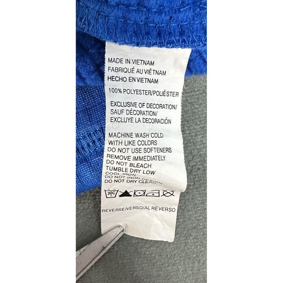 Izod PerformX Waffle Knit Jacket Mens XL Full Zip Blue Running Outdoors Golf - Picture 9 of 12